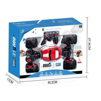 Auto RC jeep na dálkové ovládání hodinkami terénní červené