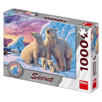 Dino Puzzle Lední mědvědi 1000 dílků secret collection