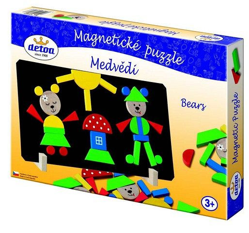 Detoa Magnetické puzzle medvědi