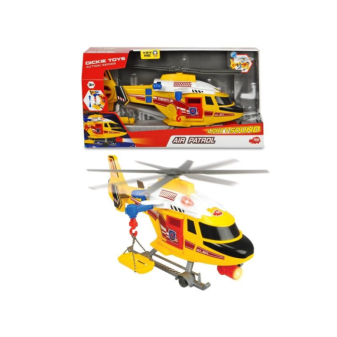 Dickie Záchranářský vrtulník žlutý 41 cm se světlem a zvukem