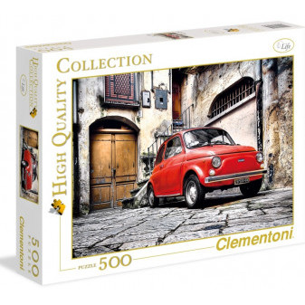 Clementoni 30575 puzzle 500 dílků Fiat 500