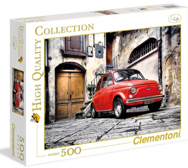 Clementoni 30575 puzzle 500 dílků Fiat 500