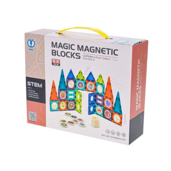 Stavebnice magnetická - 52 ks