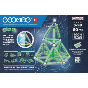 Geomag 380 Glow Recycled 60 pcs