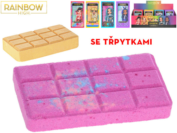 Rainbow High koupelová bomba 13x7cm se třpytkami 4druhy v krabičce