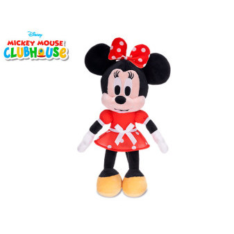 Minnie Mouse plyšová 40cm v červených šatech 0m+