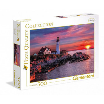 Clementoni 35049 puzzle 500 dílků Portland maják