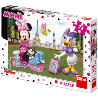 Dino puzzle Minnie a Daisy v Paříži 24 dílků