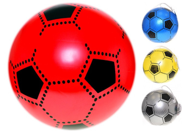 Míč 20cm design fotbal 4barvy 10m+ v síťce
