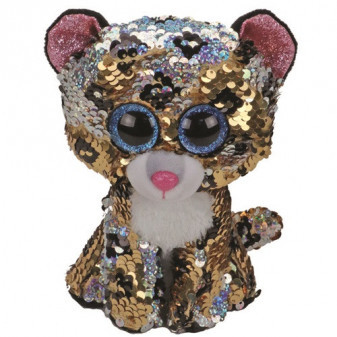 TY Beanie Boos Flippables STERLING - leopard s flitry, 15 cm
