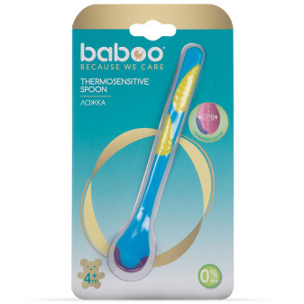 Baboo Lžička termosenstitivní modrá 4m+