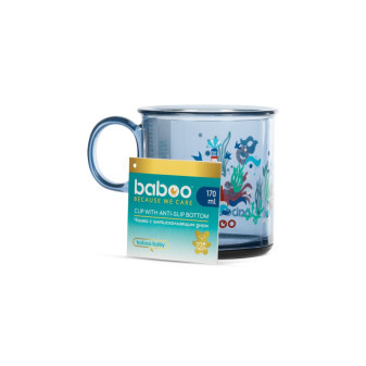 Baboo Hrneček s protiskluzovým dnem 170 ml modrý 12m+