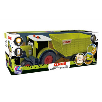 Happy People traktor s přívěsem CLAAS KIDS AXION 870 + CARGOS 750