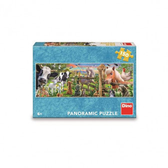 Dino Puzzle Farma 150 dílků panorama