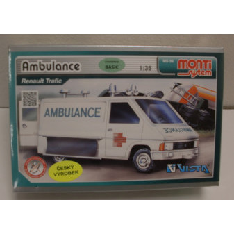 Vista Monti 06 Ambulance Renault Trafic 1 : 35