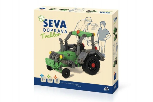 Vista stavebnice Seva Doprava Traktor plast 384 dílků