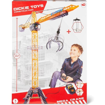 Dickie Jeřáb Mega Crane 120 cm na ovládání kabelem