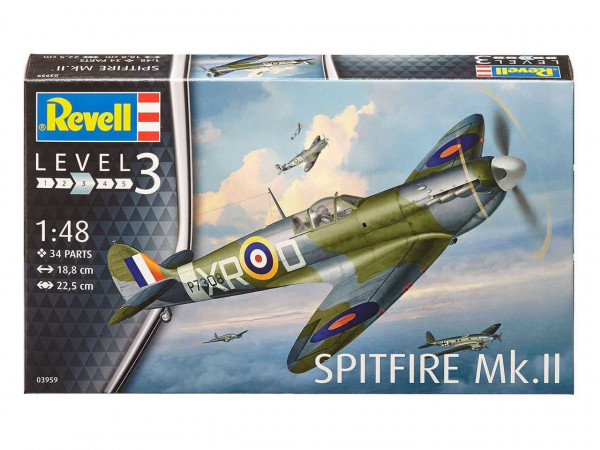Revell 03959 Plastic ModelKit letadlo - Supermarine Spitfire Mk. II (1:48