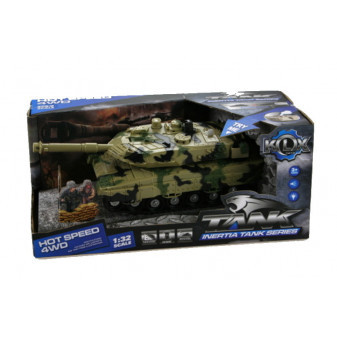 Tank se světlem a zvukem na setrvačník