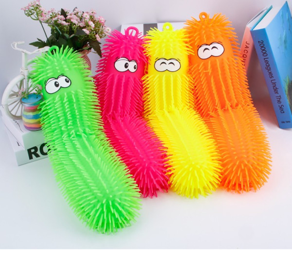 Ježura housenka 50 cm různé barvy