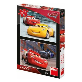Dino Puzzle Cars 3: Závodníci 2x77 dílků