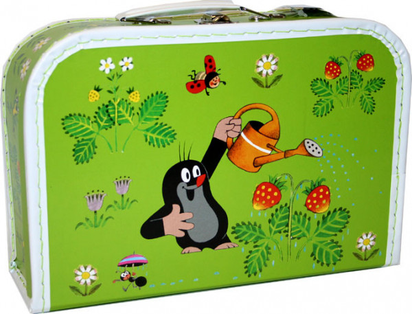 Kazeto kufr dětský Krtek střední světlezelený kufřík 31 x 22 x 9 cm