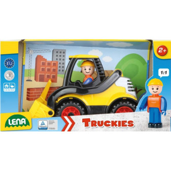 Lena Auto Truckies nakladač plast 20 cm s figurkou