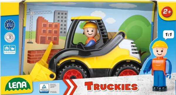 Lena Auto Truckies nakladač plast 20 cm s figurkou
