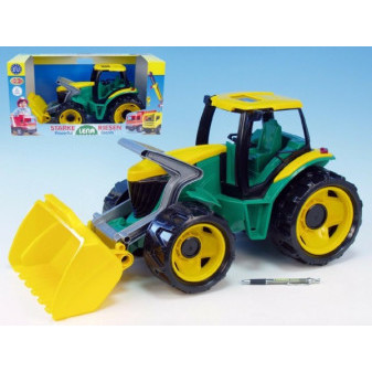 Lena traktor se lžící plastový zeleno - žlutý 62 cm