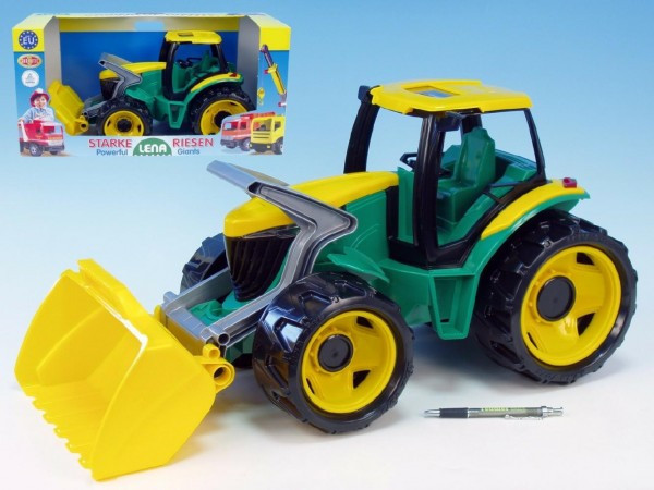 Lena traktor se lžící plastový zeleno - žlutý 62 cm