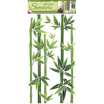 Andel samolepky na zeď Bambus zelený, 60x32 cm
