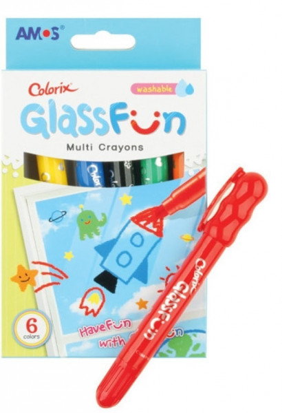 Anděl Glass Fun 6 barev na sklo smývatelné