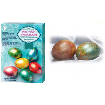 Anděl sada k dekorování velikonočních vajíček - mramorová perleť