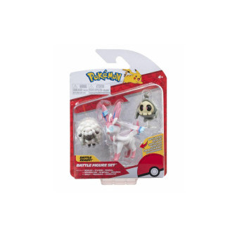 Pokémon figurky - 3 ks v balení - Wooloo + Sylveon + Duskull