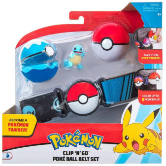 Jazwares Pokémon Clip 'n' Go Poké Ball s páskem Belt Set -  Squirtle