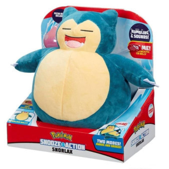 Jazwares Pokémon Spící Snorlax Snooze Action - Interaktivní plyš