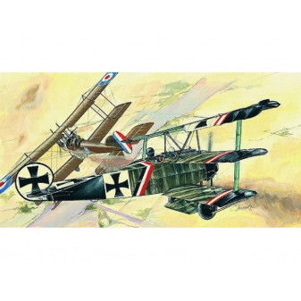 Směr 805 Fokker Dr.1 13 x 16,1 cm v krabici 31 x13,5 x 3,5 cm