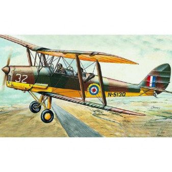 Směr 811 Model D.H.82 Tiger Moth 15,4 x 19 cm v krabici 31 x 13,5 x 3,5 cm