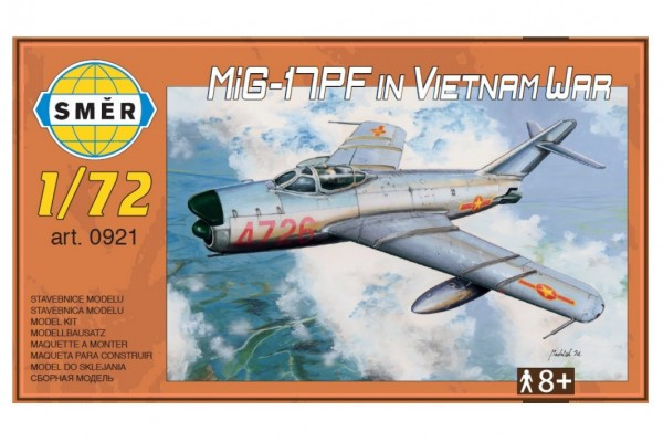 Směr 921 Model MiG-17PF in Vietnam War 1:72 13,3x16,2cm