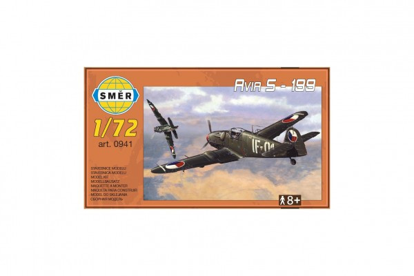 Směr  Model AVIA S-199 plast 13,7x12,6cm v krabici 25x14,5x4,5cm