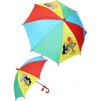 Deštník Krtek se 2 obrázky manuální otevírání