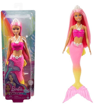 Mattel Barbie BRB Kouzelná mořská víla - růžová HGR11