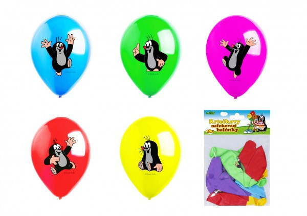 Balónky nafukovací Krtek 10ks v sáčku 13,5x18cm karneval