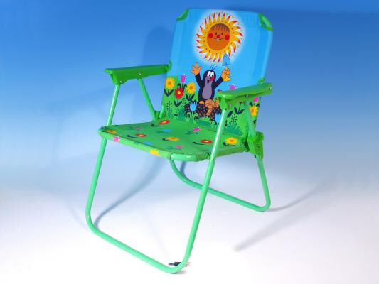 Židlička křeslo zahradní Krtek dětská plátěná skládací