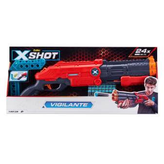 ZURU X-SHOT EXCEL Vigilante puška s dvojitou hlavní a 24 náboji 60 cm