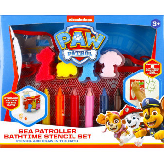 Paw patrol sada pastelek do vany se šablonami