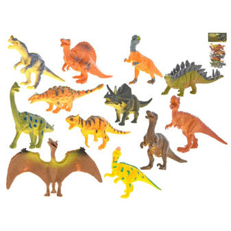 Dinosauři 12-14cm 12ks v sáčku