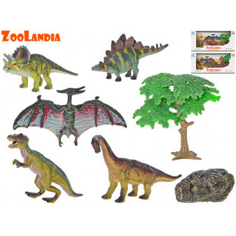 Zoolandia dinosaurus 3druhy 5ks v krabičce