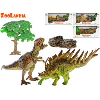 Zoolandia dinosaurus 4druhy 2ks v krabičce