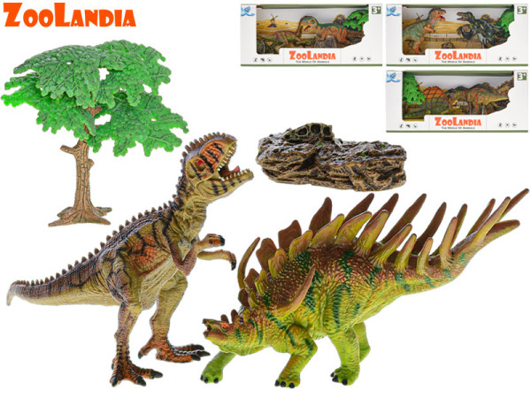 Zoolandia dinosaurus 4druhy 2ks v krabičce